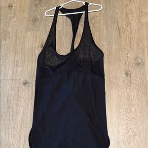 Lululemon Black Mesh tank top